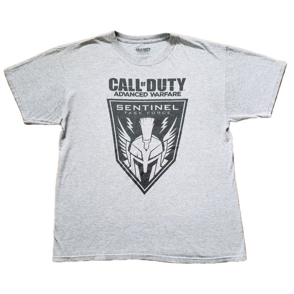 Call Of Duty Advanced Warfare Sentinel Task Force Sz Large Mens Gray T-Shirt